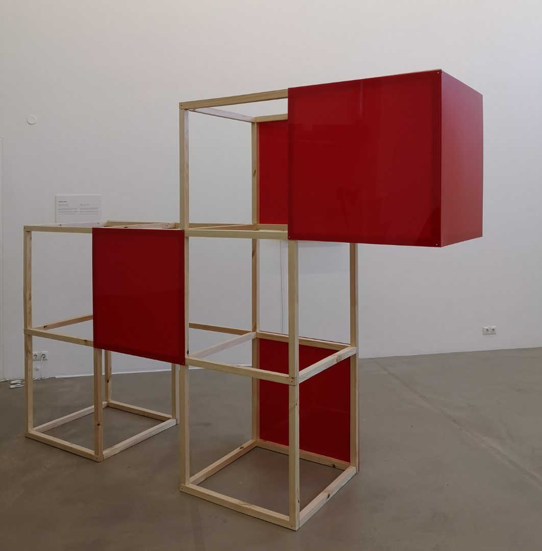 Janne Lias, Projekt Koer, näitusevaade. NSPN, ARS-i kunstilinnak, Tallinn, 2021.